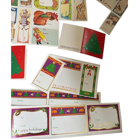 Christmas Holiday Gift Tags VTG (mostly) 100+ Present Labels Santa Xmas READ - Picture 7 of 9